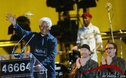 Nelson Mandela & The Edge & Bono