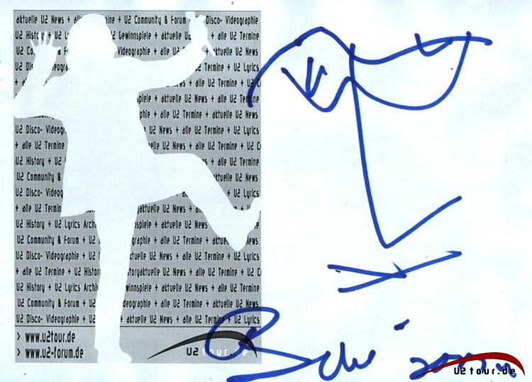 Autogramm von Bono