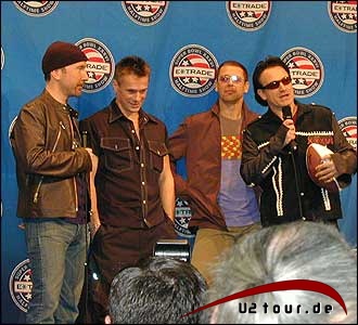 U2 / Press-Conference - Superbowl 2002