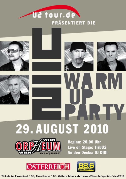 2 Warm-up Party in Wien by u2tour.de, Orpheum